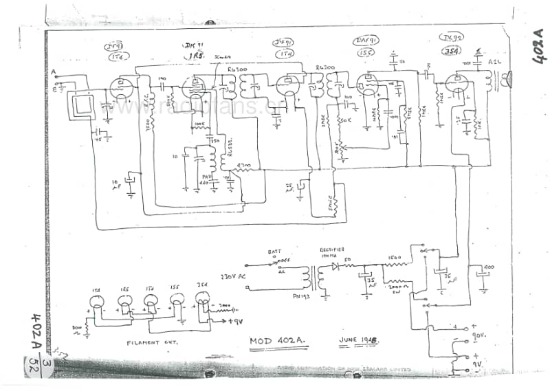 RCNZ-model-402402A402Z-5V-or-6V-AC-Battery-1948-50 电路原理图.pdf_第2页