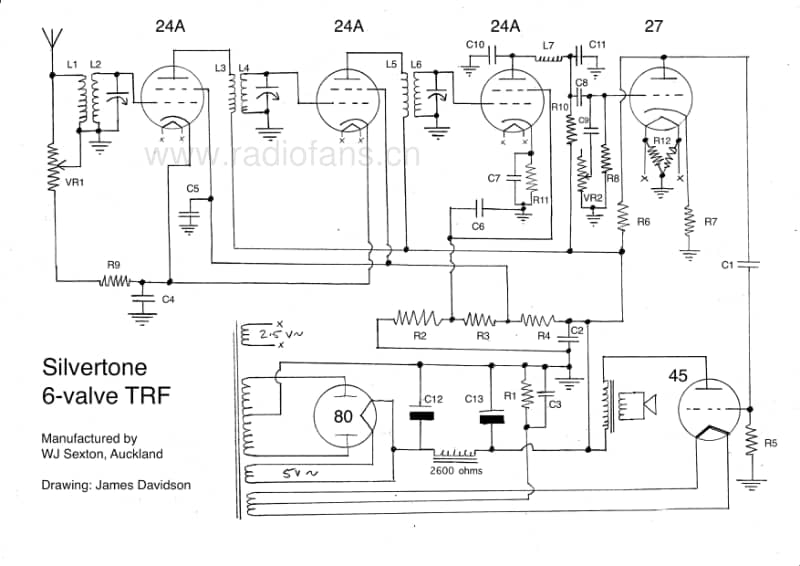 silvertone-6v-trf-sexton 电路原理图.pdf_第1页