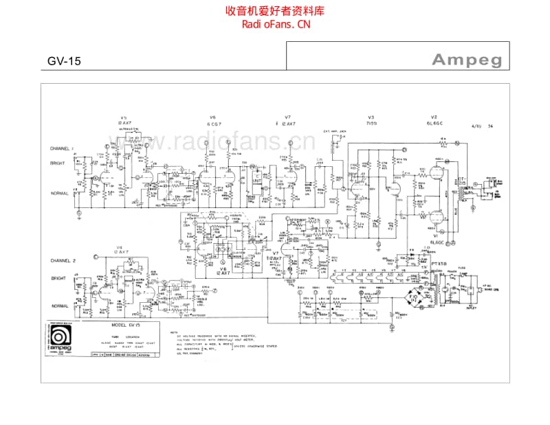 Ampeg_gv15 电路图 维修原理图.pdf_第1页