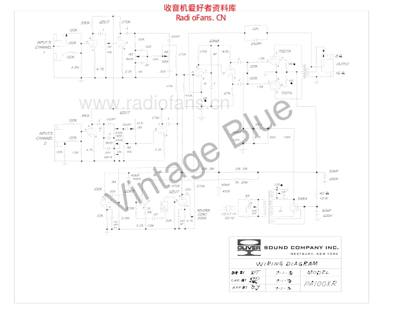 Ampeg_pa100xr_schematic 电路图 维修原理图.pdf_第1页