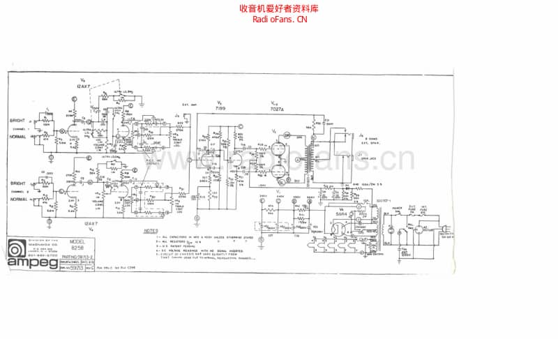 Ampeg_b_25_b_8_72_schematic 电路图 维修原理图.pdf_第1页