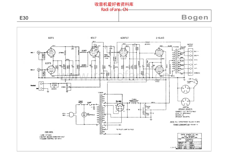 Bogen_e30 电路图 维修原理图.pdf_第1页