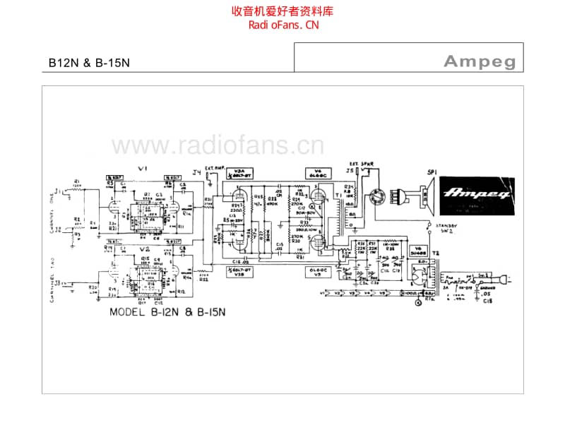 Ampeg_b12n_b15n 电路图 维修原理图.pdf_第1页