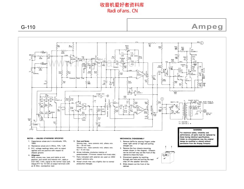 Ampeg_g110 电路图 维修原理图.pdf_第1页