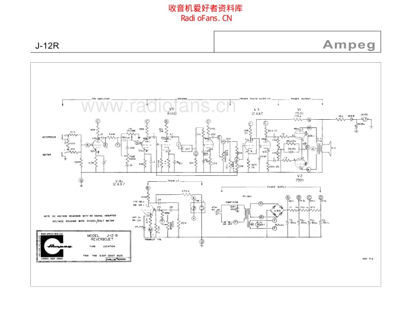 Ampeg_j12r 电路图 维修原理图.pdf_第1页