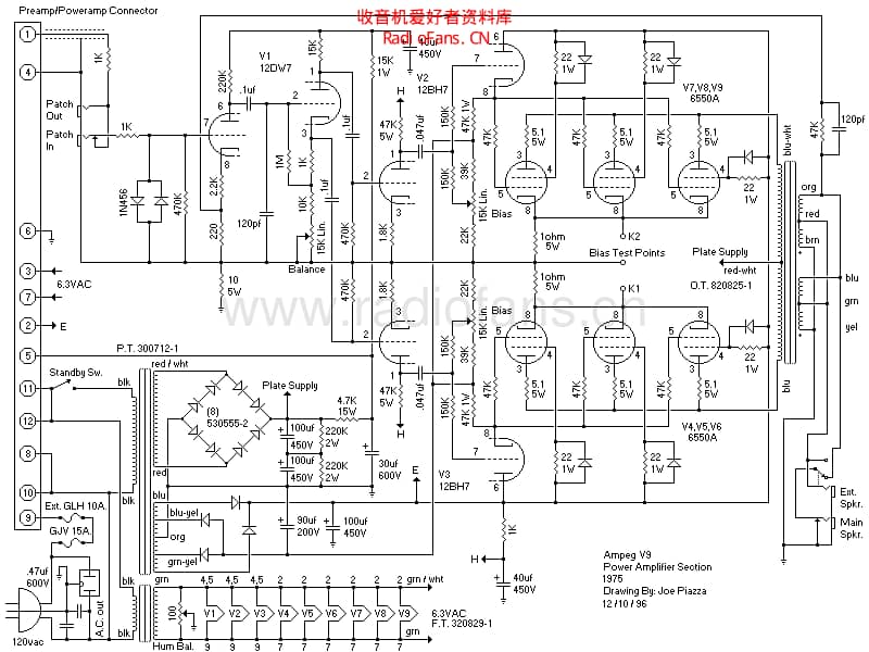 Ampeg_v9 电路图 维修原理图.pdf_第2页