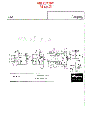 Ampeg_r12a 电路图 维修原理图.pdf