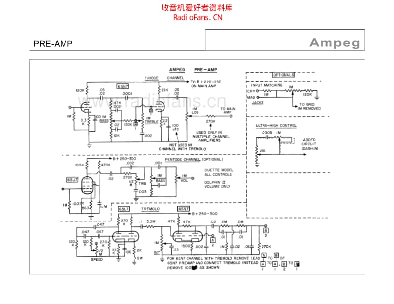 Ampeg_preamp 电路图 维修原理图.pdf_第1页