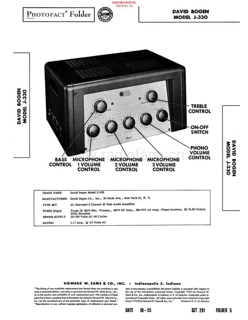 Bogen_j_330 电路图 维修原理图.pdf_第1页