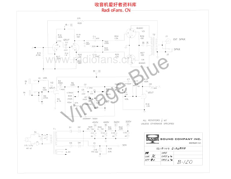 Ampeg_oliver_b_120 电路图 维修原理图.pdf_第1页