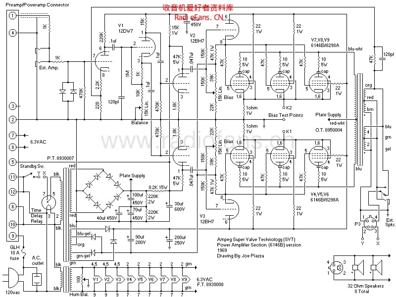 Ampeg_svtpoweramp6146b 电路图 维修原理图.pdf_第1页