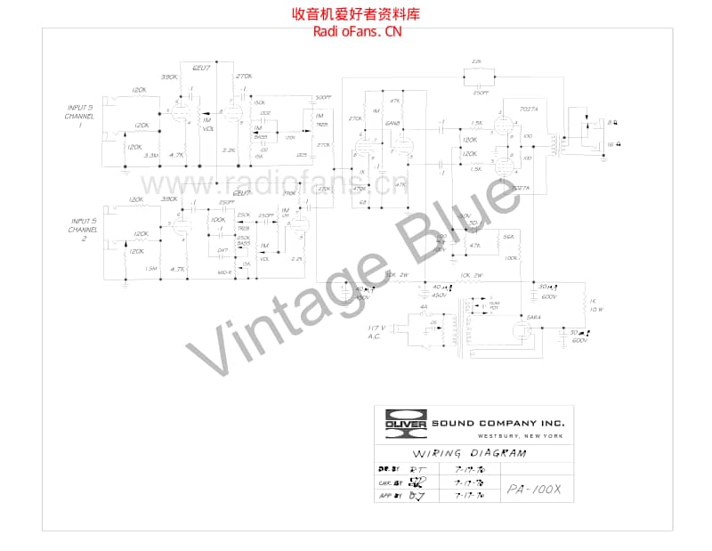 Ampeg_pa_100x_schematic 电路图 维修原理图.pdf_第1页