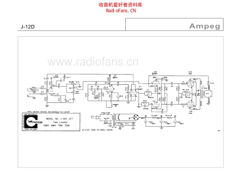 Ampeg_j12d 电路图 维修原理图.pdf_第1页