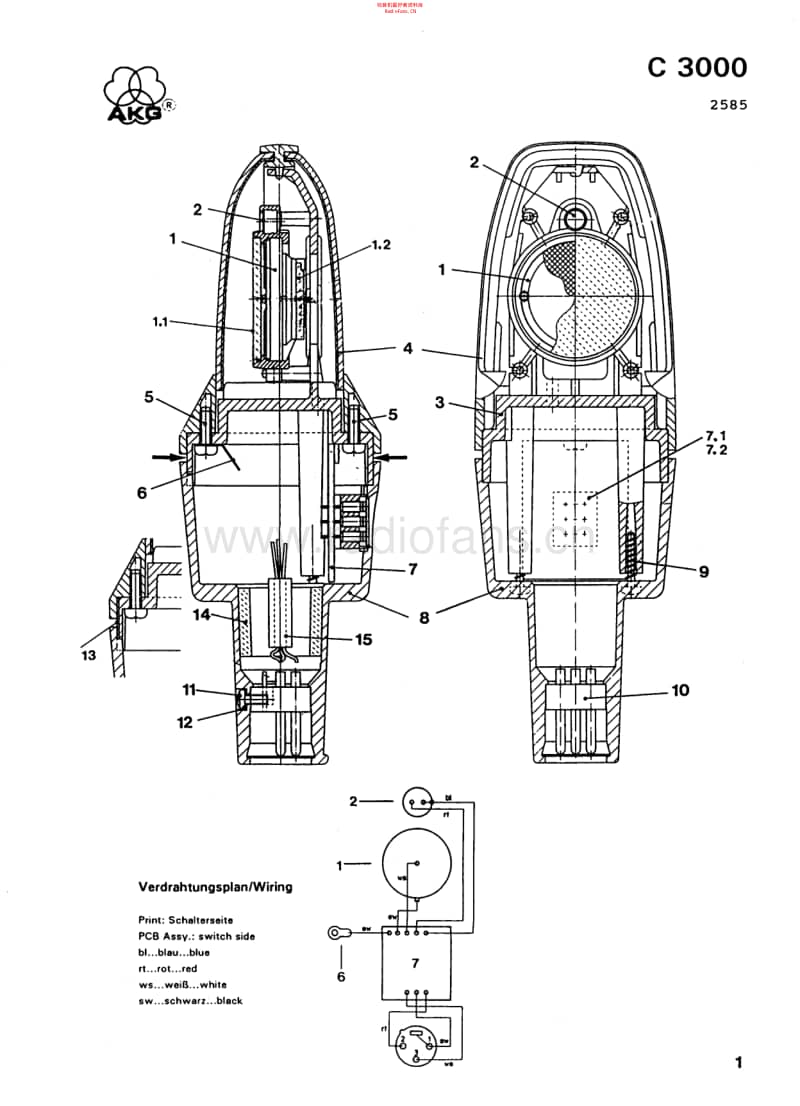 Akg_c3000_serv 电路图 维修原理图.pdf_第1页