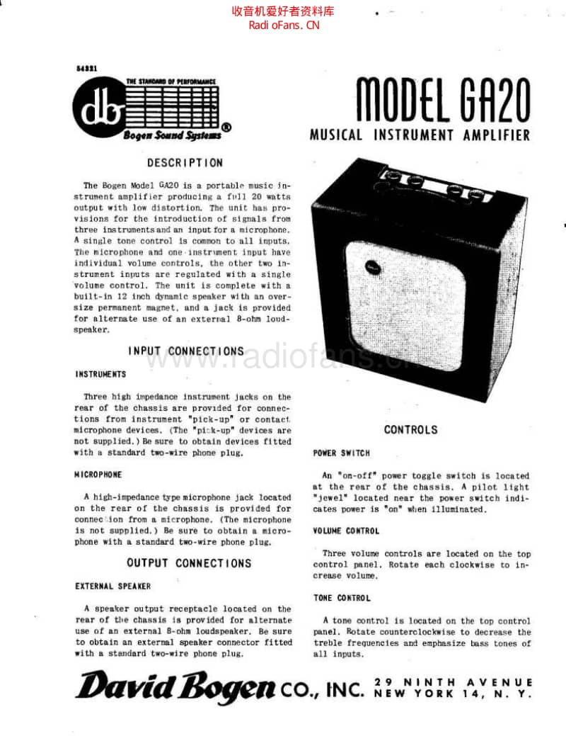 Bogen_GA20_info 电路图 维修原理图.pdf_第1页