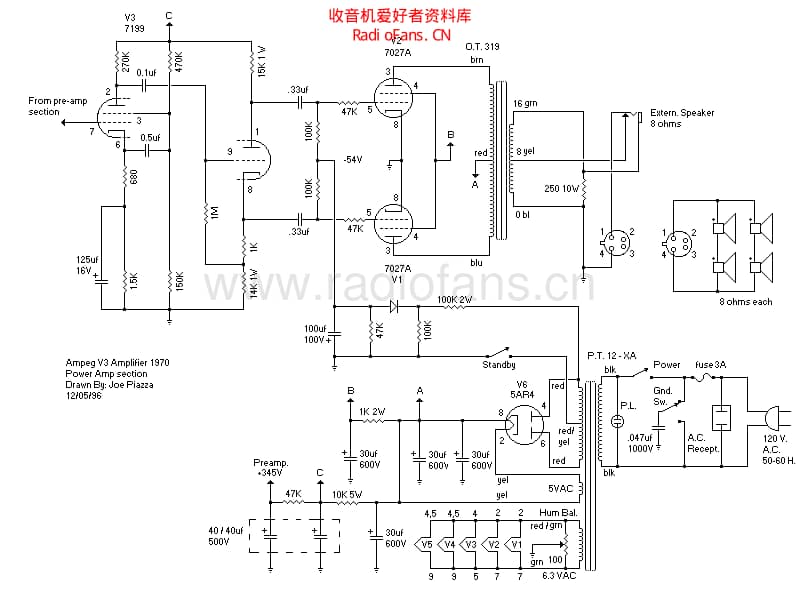 Ampeg_v3poweramp 电路图 维修原理图.pdf_第1页