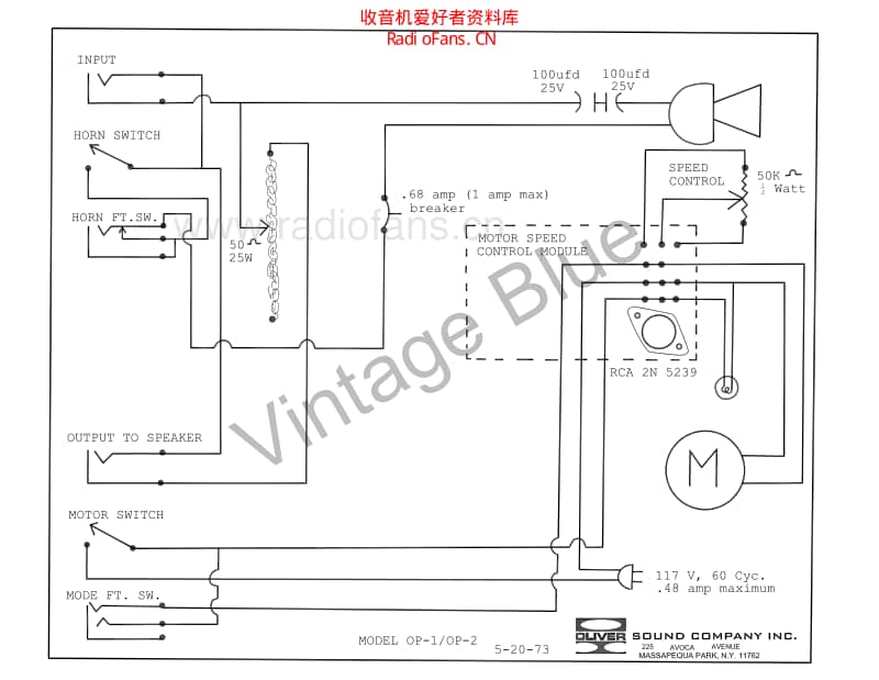 Ampeg_op1_schematic 电路图 维修原理图.pdf_第1页