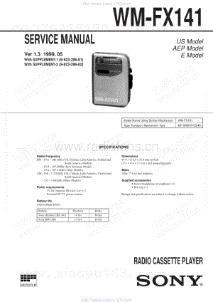 索尼SONY WM-FX141电路图.pdf