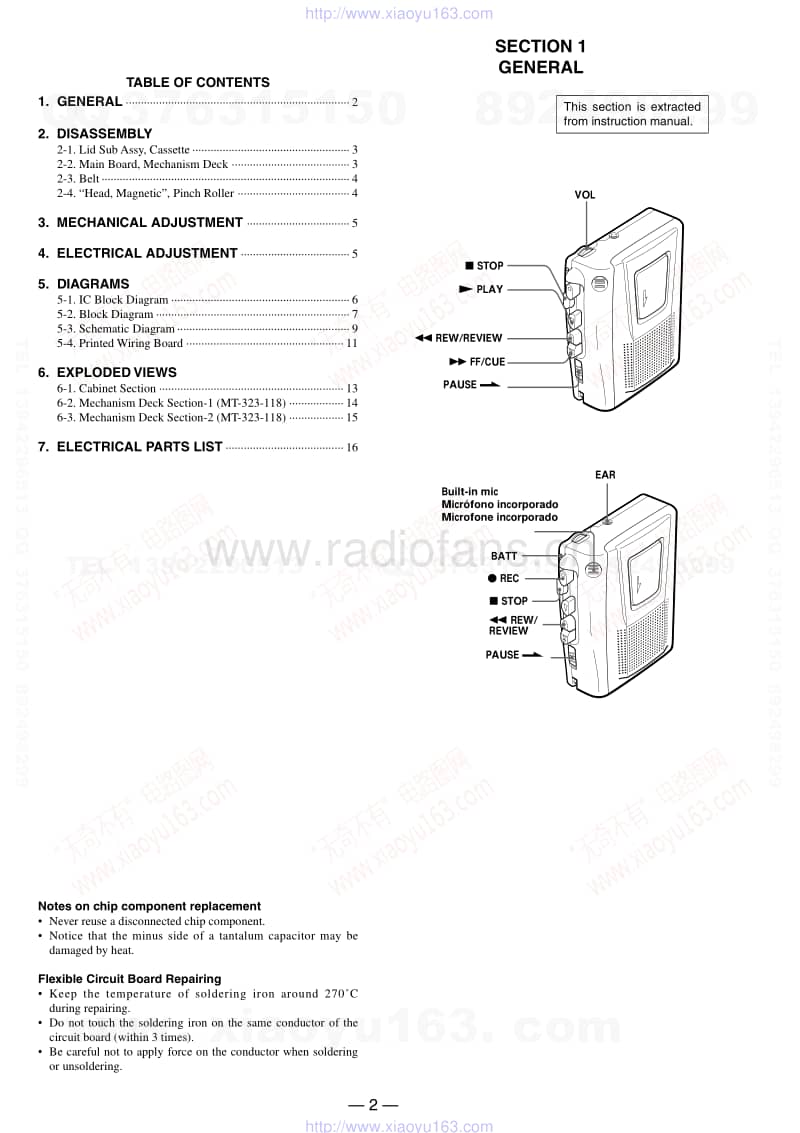 索尼SONY TCM-16电路图.pdf_第2页