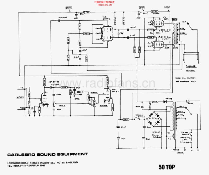 Carlsbro_50_top 电路图 维修原理图.pdf_第1页