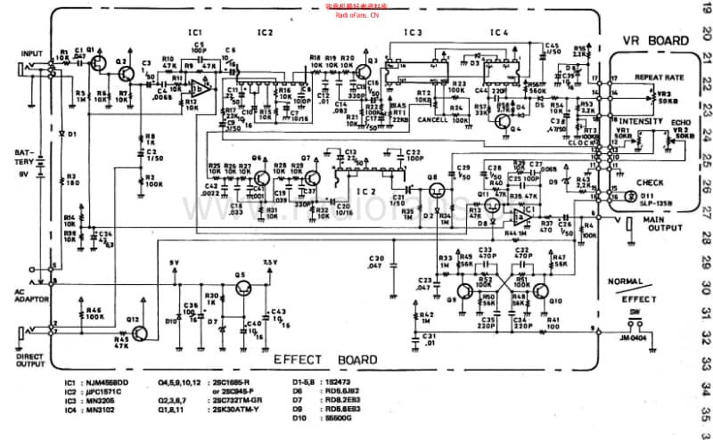 Boss_dm3_analog_delay 电路图 维修原理图.pdf_第1页