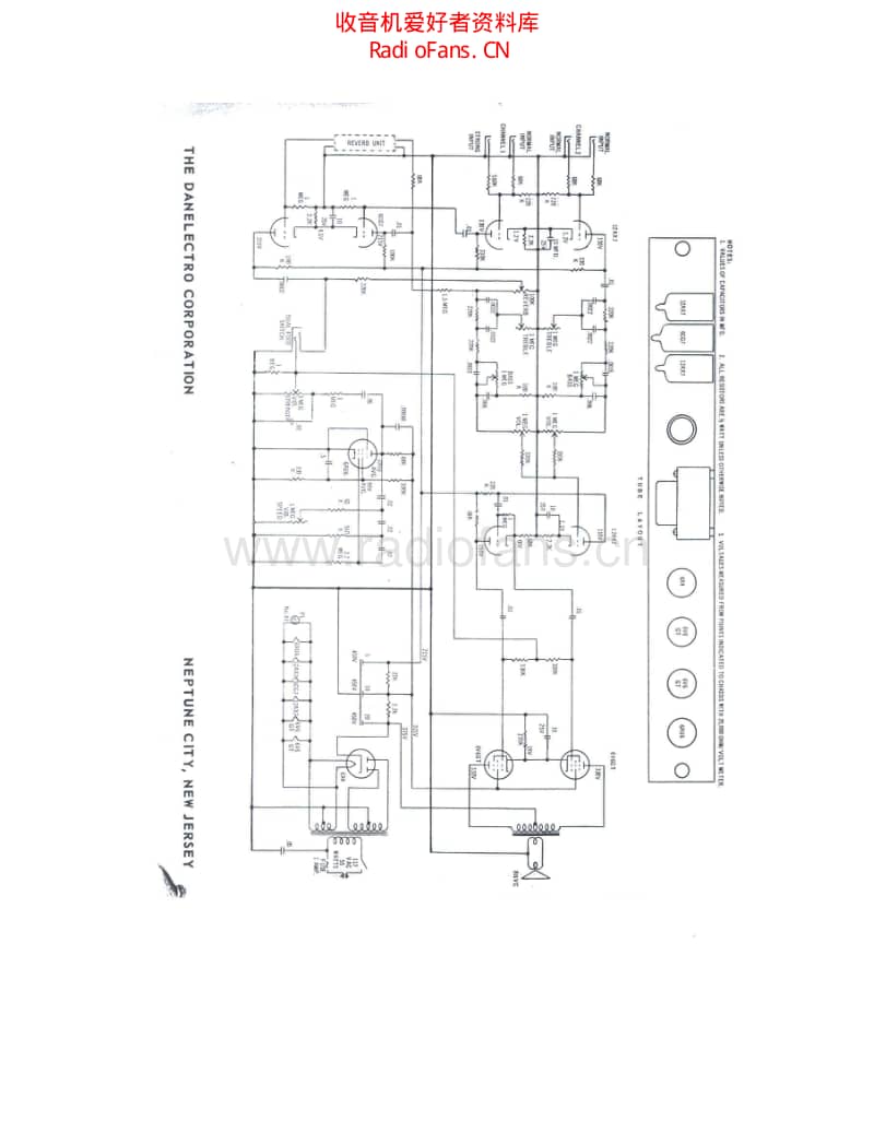 Danelectro_centurian_275 电路图 维修原理图.pdf_第1页