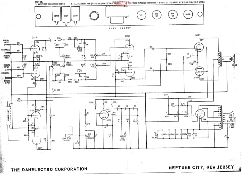 Danelectro_centurian_275 电路图 维修原理图.pdf_第2页