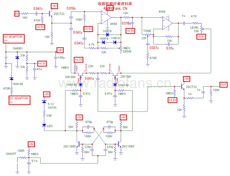 Boss_sd1_super_overdrive 电路图 维修原理图.pdf_第1页