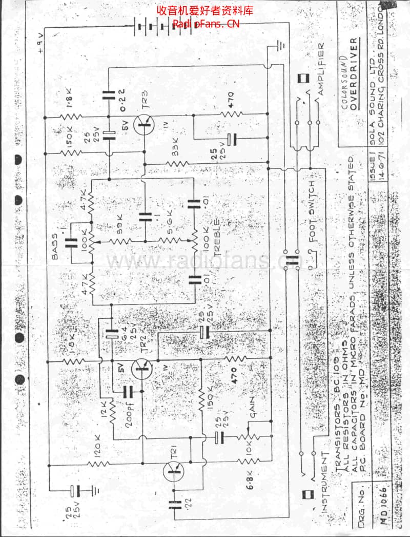 Colorsound_overdriver 电路图 维修原理图.pdf_第1页