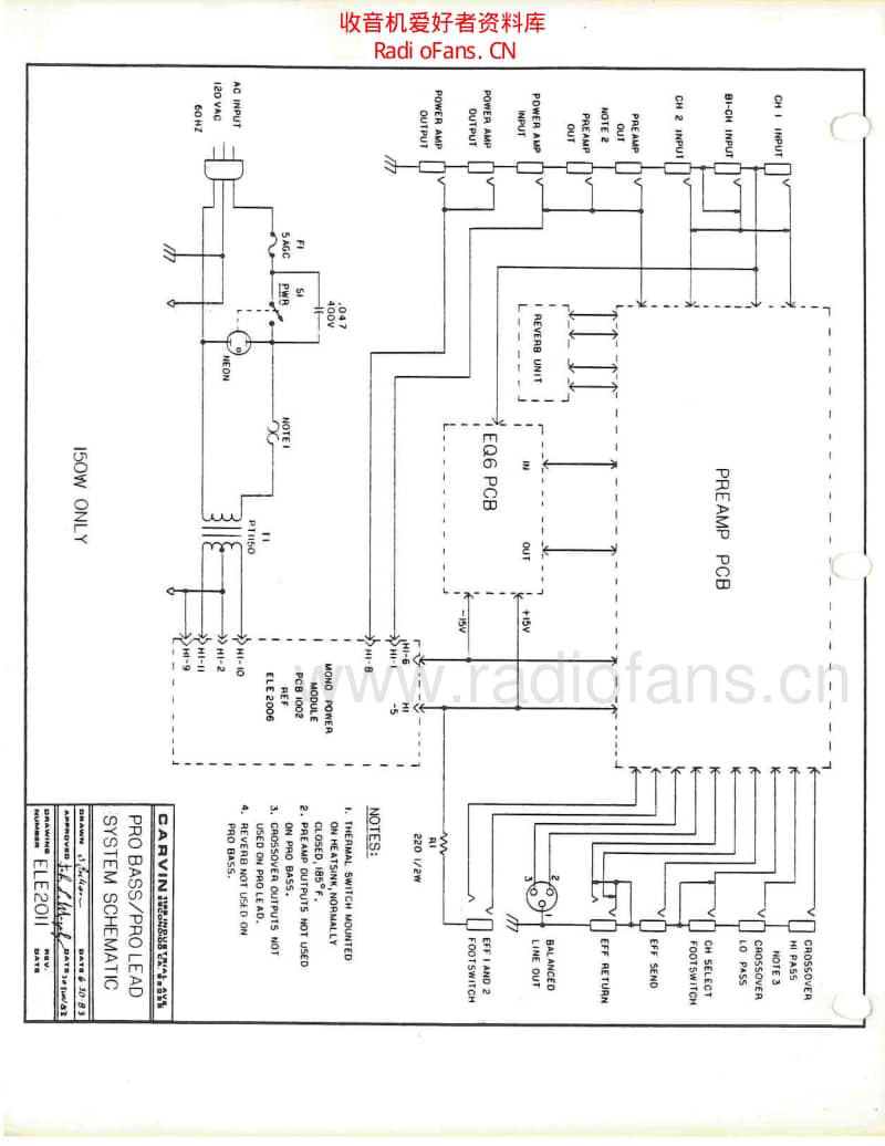 Carvin_pl_150_ 电路图 维修原理图.pdf_第1页