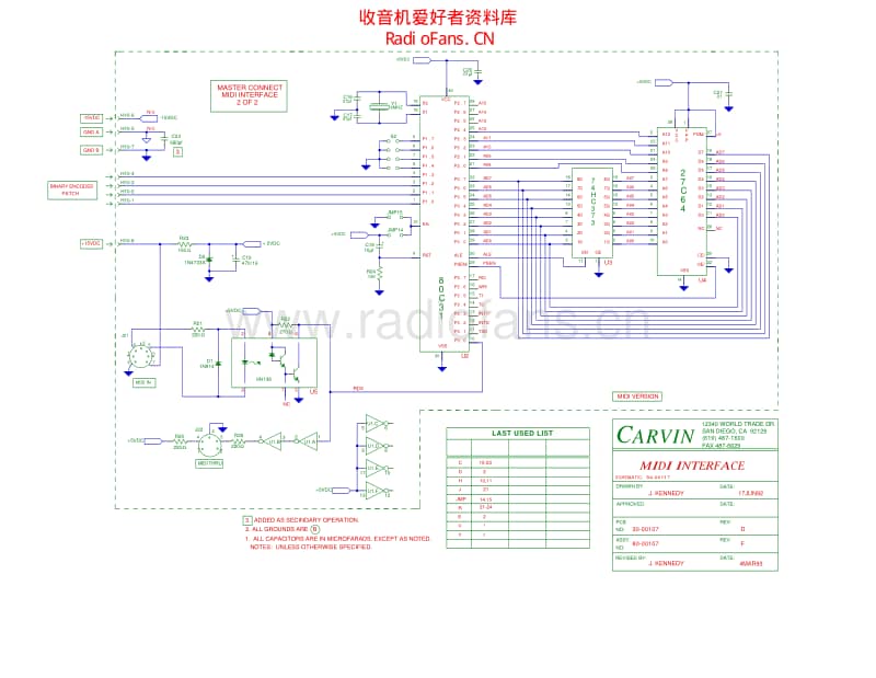 Carvin_midi_interface 电路图 维修原理图.pdf_第1页