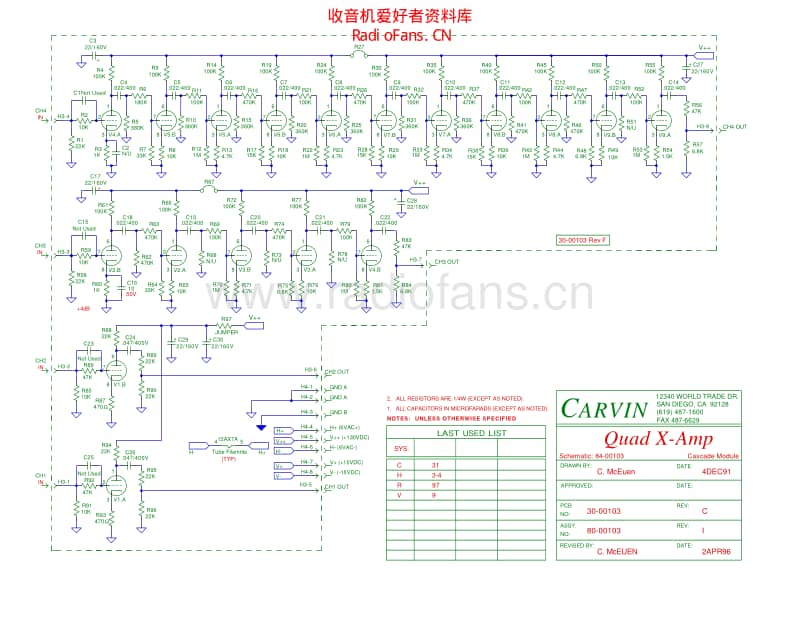 Carvin_tube_board 电路图 维修原理图.pdf_第1页