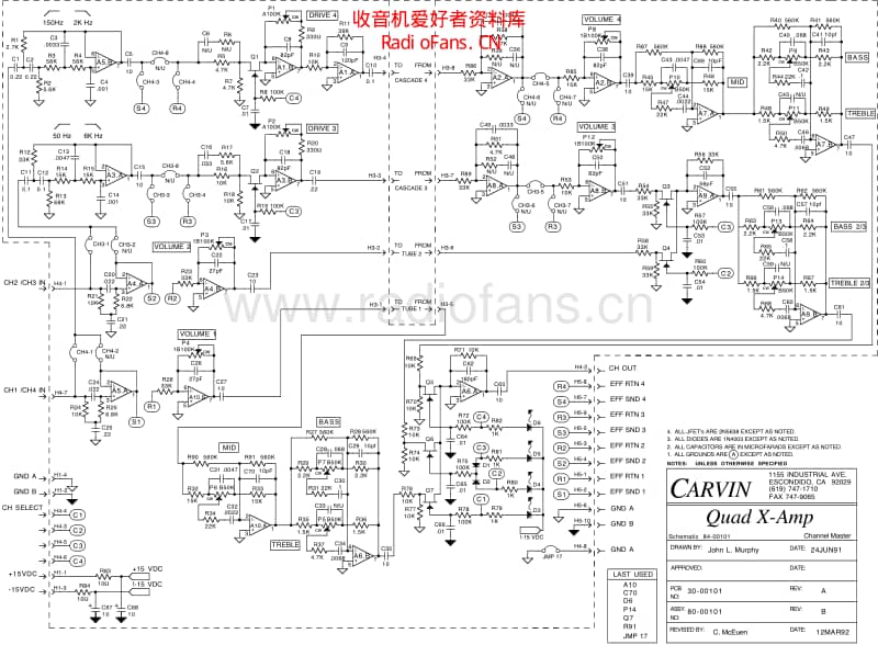 Carvin_00101b12mar92 电路图 维修原理图.pdf_第1页