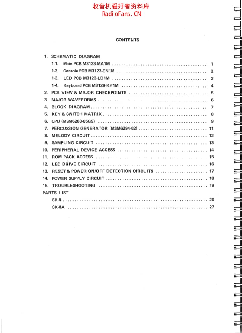 Casio_sk_8_sk_8a_service_manual 电路图 维修原理图.pdf_第2页