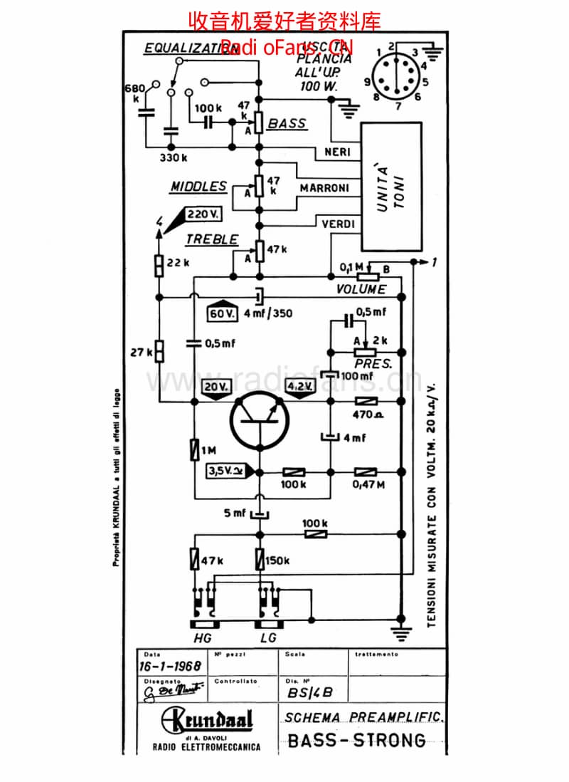 Davoli_bass_strong_preamplifier 电路图 维修原理图.pdf_第2页