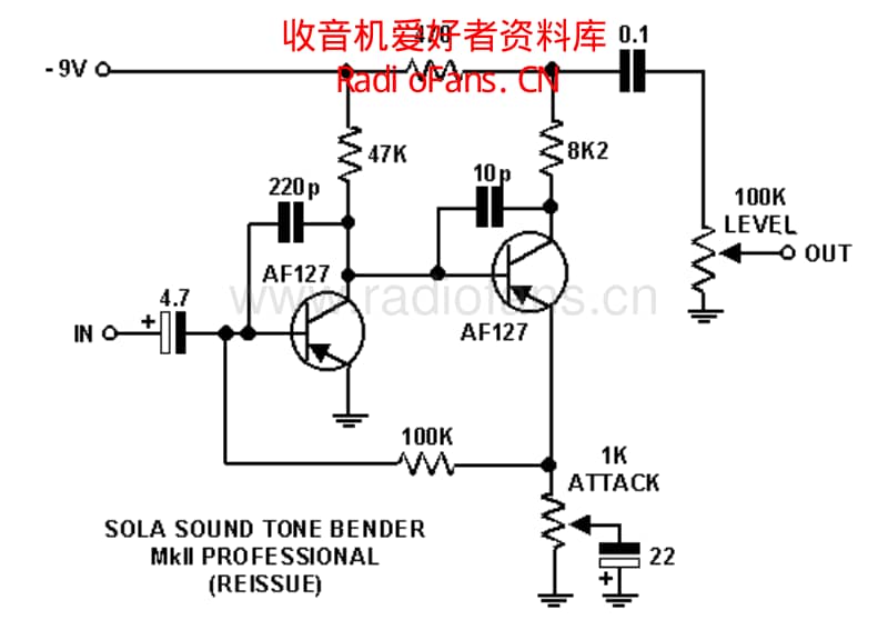 Colorsound_tonebender_mkii_pro_reissue 电路图 维修原理图.pdf_第1页