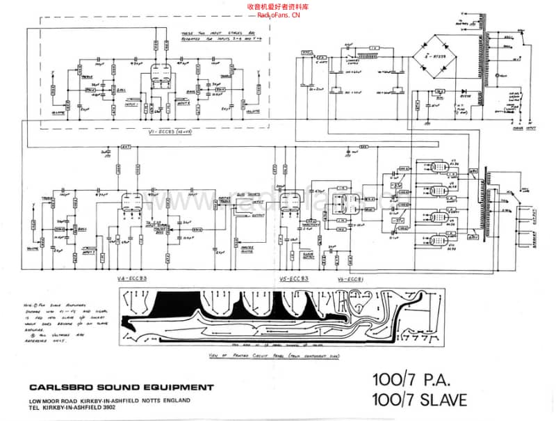 Carlsbro_100_7pa_slave 电路图 维修原理图.pdf_第1页