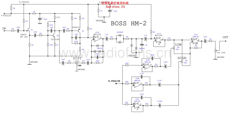 Boss_hm2_heavymetal_dist 电路图 维修原理图.pdf_第1页