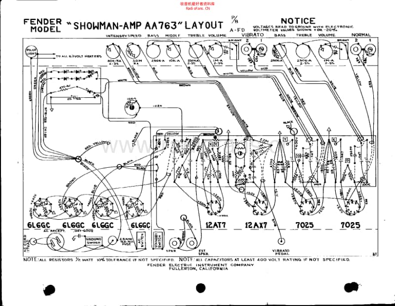 Fender_showman_aa763 电路图 维修原理图.pdf_第2页