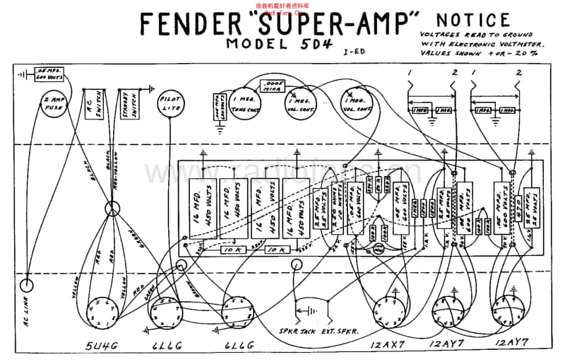 Fender_super_5d4_schem 电路图 维修原理图.pdf_第2页