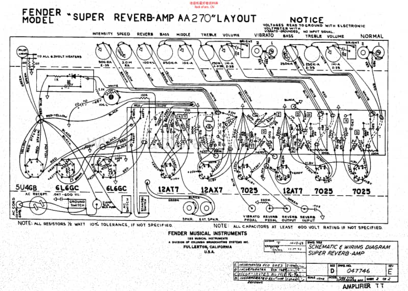 Fender_super_reverb_aa270_schem 电路图 维修原理图.pdf_第2页