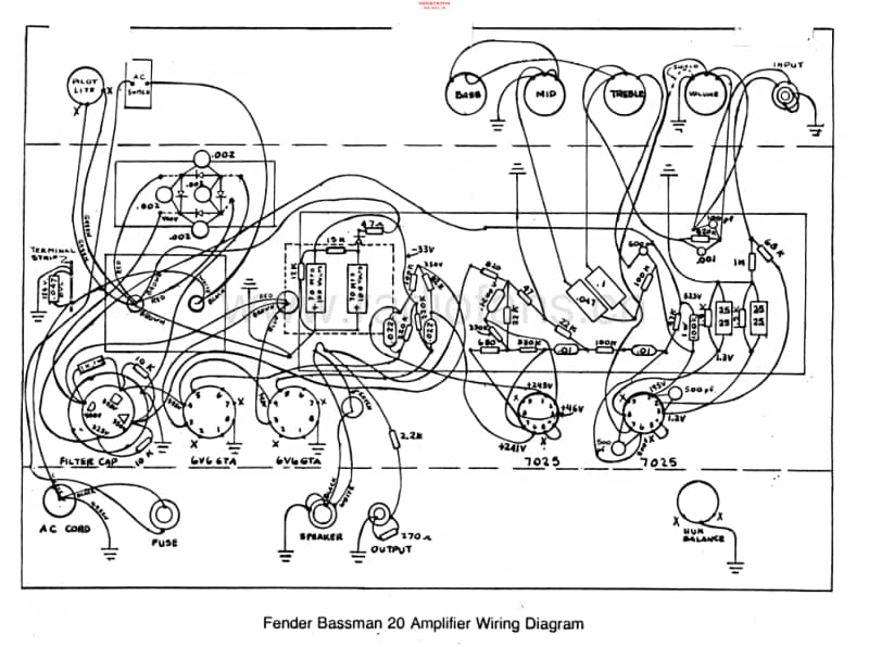 Fender_bassman20 电路图 维修原理图.pdf_第2页