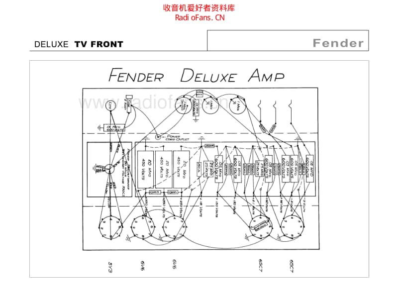 Fender_deluxe_tv_front 电路图 维修原理图.pdf_第1页