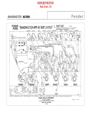 Fender_bandmaster_ac568 电路图 维修原理图.pdf