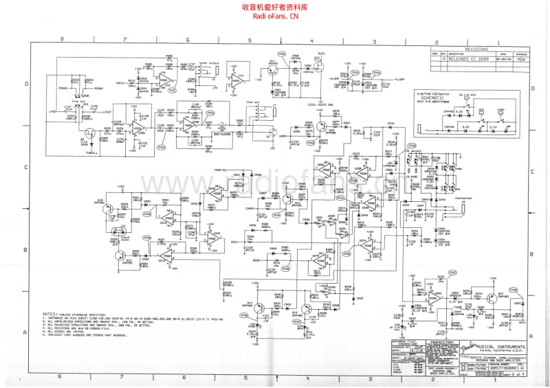 Fender_bassman_300 电路图 维修原理图.pdf_第1页