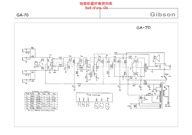 Gibson_ga_70 电路图 维修原理图.pdf_第1页