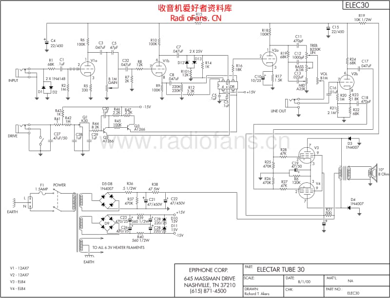 Electar_tube_30 电路图 维修原理图.pdf_第1页