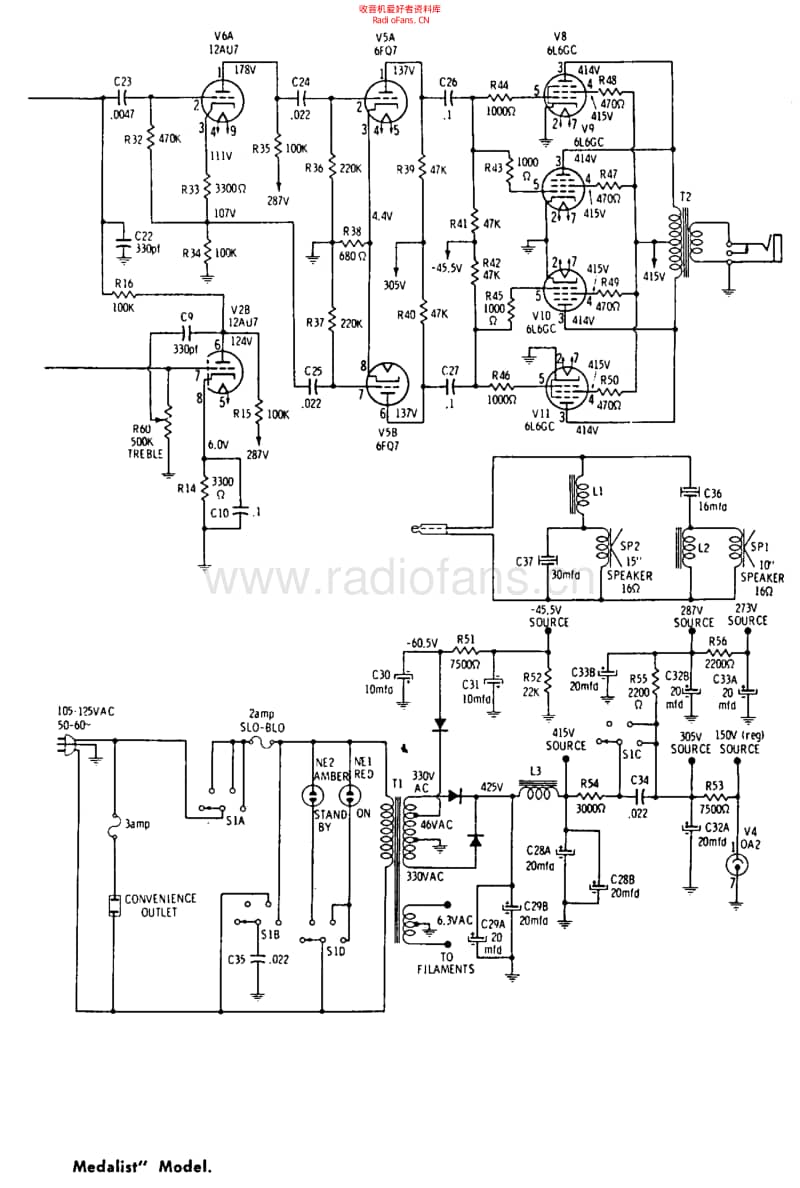 Gibson_medalist_6l6_quartet_titan 电路图 维修原理图.pdf_第1页