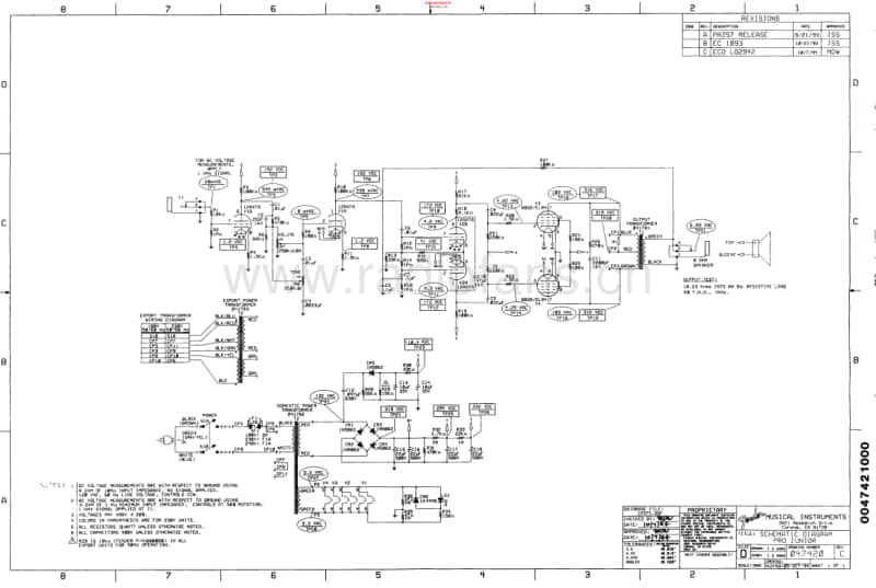 Fender_pro_jr 电路图 维修原理图.pdf_第1页