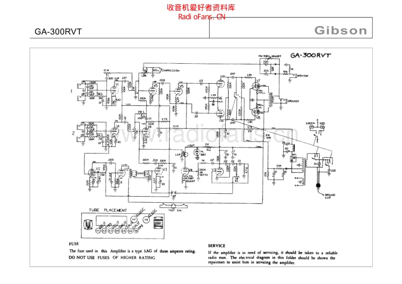 Gibson_ga_300rvt 电路图 维修原理图.pdf_第1页